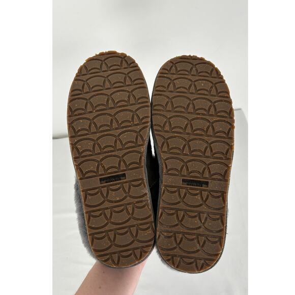 Manitobah Mukluks Sheepskin Shearling Cabin Clogs Womens Size 9 New Charcoal - Picture 7 of 9